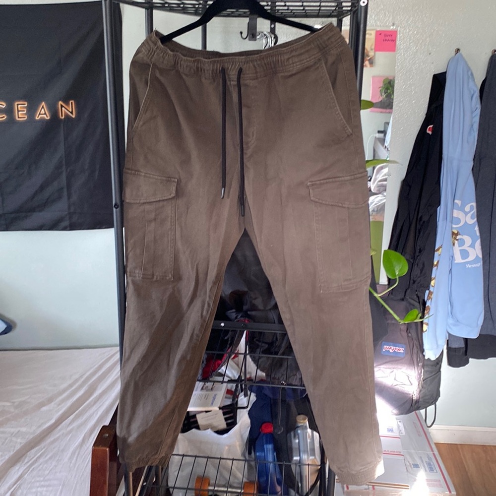 Olive Green RSQ Jogger Cargo Pants
